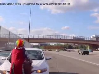 Gibby den clownen fucks saftig tee på atlanta’s mest populära highway
