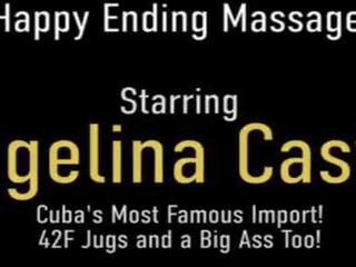 非凡 按摩 和 的阴户 fucking&excl; 古巴 seductress 安吉丽娜 castro 得到 dicked&excl;