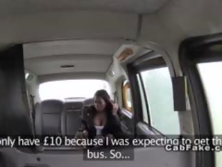 Busty British Ebony Fucked In Taxi