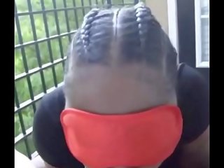 TattedLust Gives Sloppy Head On Balcony (short clip)
